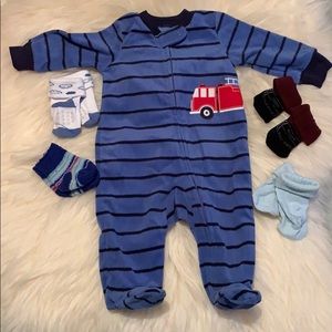 Carter’s sleeper and socks